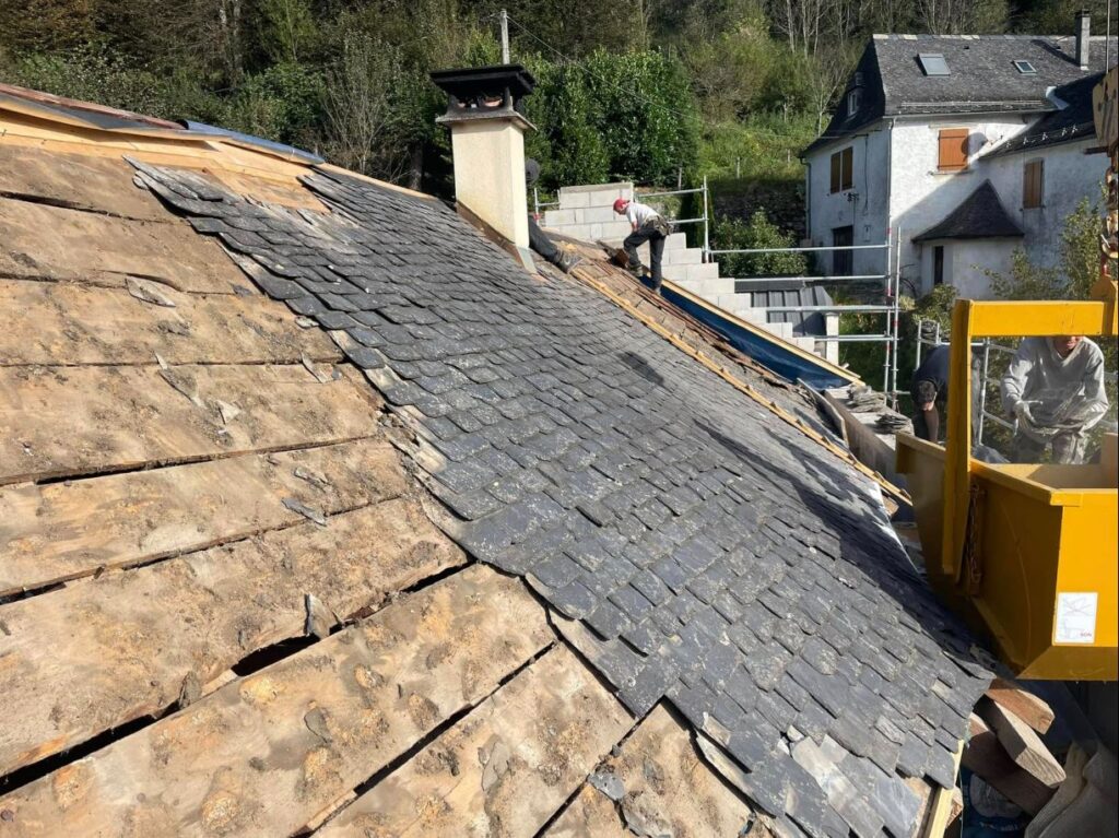 rénovation d'une renovation de toiture à Serres-castet