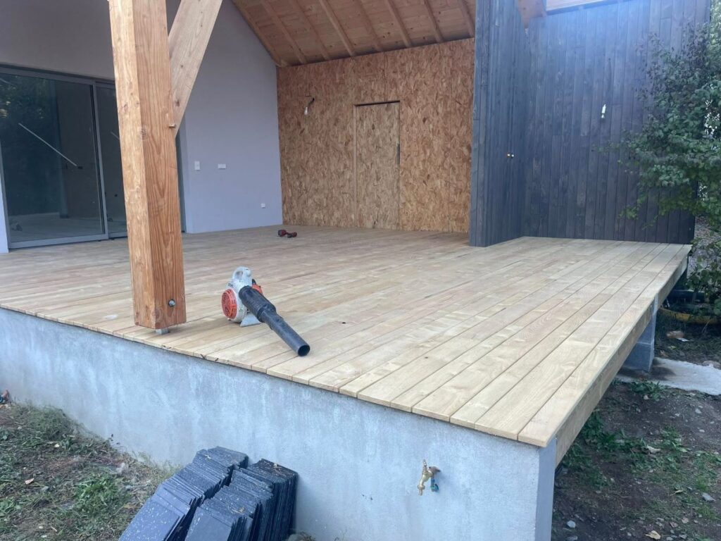 réalisation d'une terrasse en bois à Pau
